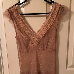 Lux brand urban outfitters lace sheer blouse